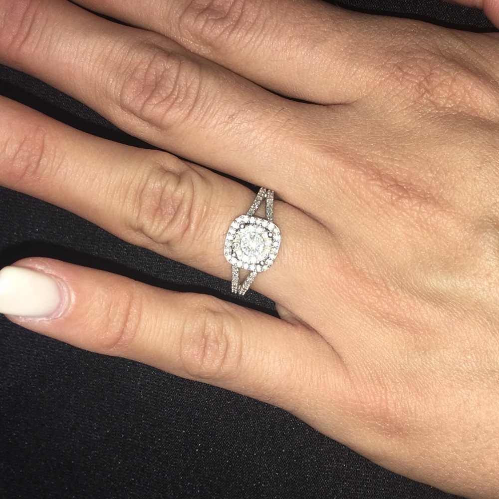 Size 5.5 engagement ring. Listing price OBO
